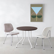 THE CAFE TABLE / FENIX NTM 全9色　White Steel 4本脚 × ラウンド φ61 - 80
