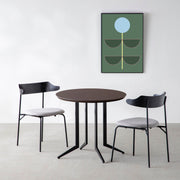 THE CAFE TABLE / FENIX NTM 全9色　Black Steel 4本脚 × ラウンド φ61 - 80