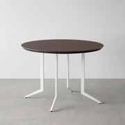 THE CAFE TABLE / FENIX NTM 全9色　White Steel 4本脚 × ラウンド φ81 - 100