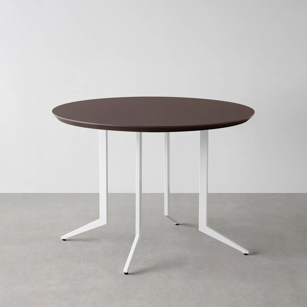 THE CAFE TABLE / FENIX NTM 全9色　White Steel 4本脚 × ラウンド φ81 - 100