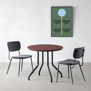 THE CAFE TABLE / FENIX NTM 全9色　Black Steel 4本脚 × ラウンド φ61 - 80