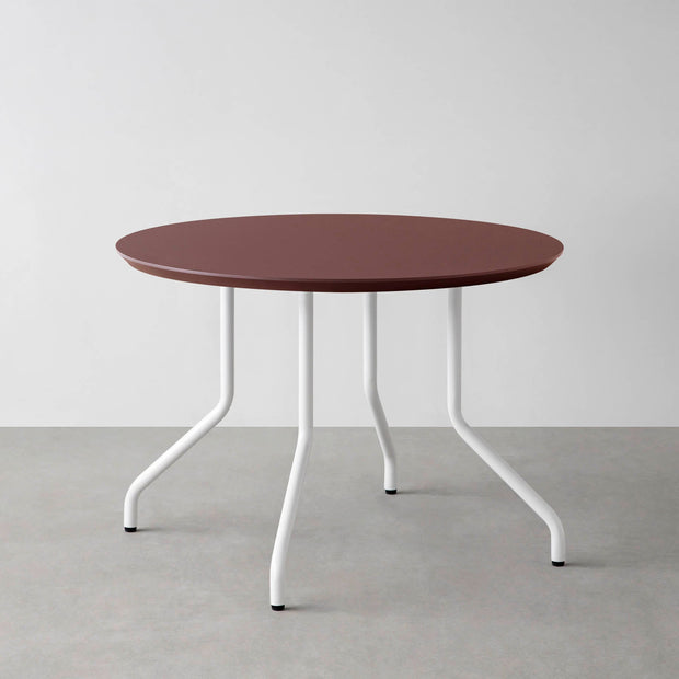 THE CAFE TABLE / FENIX NTM 全9色　White Steel 4本脚 × ラウンド φ81 - 100