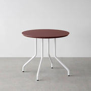 THE CAFE TABLE / FENIX NTM 全9色　White Steel 4本脚 × ラウンド φ61 - 80