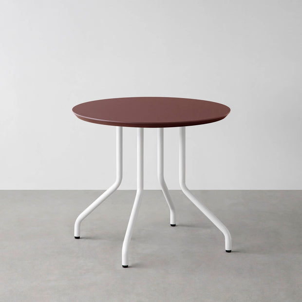 THE CAFE TABLE / FENIX NTM 全9色　White Steel 4本脚 × ラウンド φ61 - 80