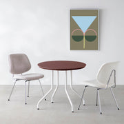 THE CAFE TABLE / FENIX NTM 全9色　White Steel 4本脚 × ラウンド φ61 - 80