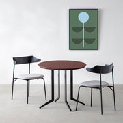 THE CAFE TABLE / FENIX NTM 全9色　Black Steel 4本脚 × ラウンド φ61 - 80