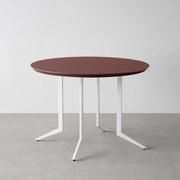 THE CAFE TABLE / FENIX NTM 全9色　White Steel 4本脚 × ラウンド φ81 - 100