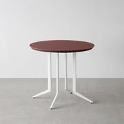 THE CAFE TABLE / FENIX NTM 全9色　White Steel 4本脚 × ラウンド φ61 - 80