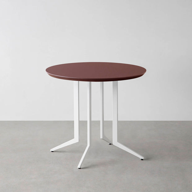 THE CAFE TABLE / FENIX NTM 全9色　White Steel 4本脚 × ラウンド φ61 - 80