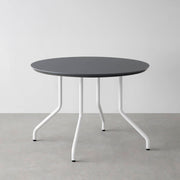 THE CAFE TABLE / FENIX NTM 全9色　White Steel 4本脚 × ラウンド φ81 - 100