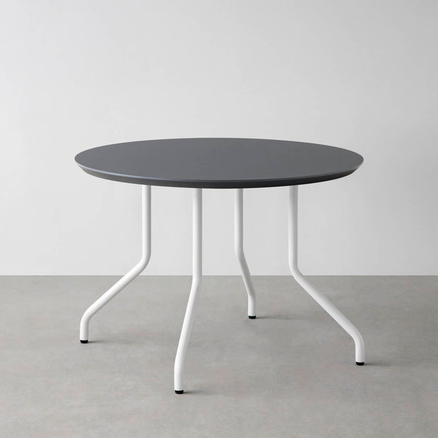 THE CAFE TABLE / FENIX NTM 全9色　White Steel 4本脚 × ラウンド φ81 - 100