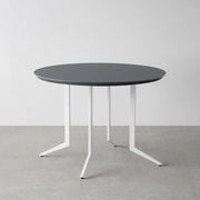THE CAFE TABLE / FENIX NTM 全9色　White Steel 4本脚 × ラウンド φ81 - 100