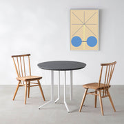 THE CAFE TABLE / FENIX NTM 全9色　White Steel 4本脚 × ラウンド φ61 - 80