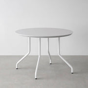 THE CAFE TABLE / FENIX NTM 全9色　White Steel 4本脚 × ラウンド φ81 - 100