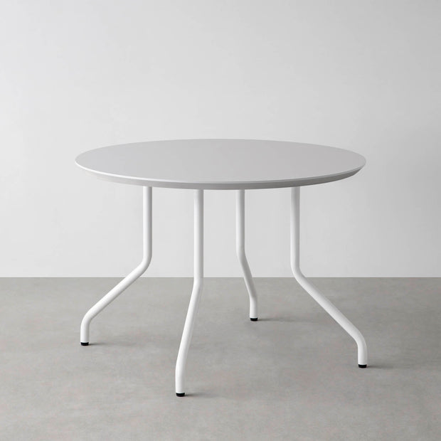 THE CAFE TABLE / FENIX NTM 全9色　White Steel 4本脚 × ラウンド φ81 - 100