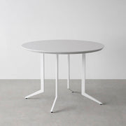 THE CAFE TABLE / FENIX NTM 全9色　White Steel 4本脚 × ラウンド φ81 - 100