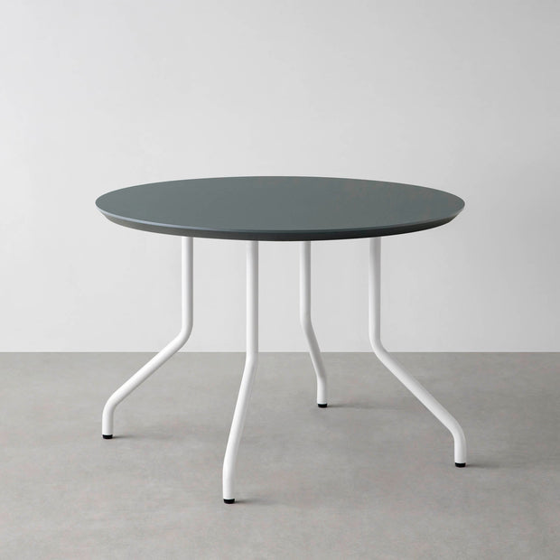THE CAFE TABLE / FENIX NTM 全9色　White Steel 4本脚 × ラウンド φ81 - 100