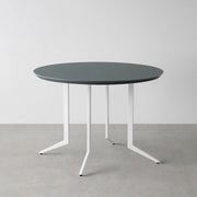 THE CAFE TABLE / FENIX NTM 全9色　White Steel 4本脚 × ラウンド φ81 - 100