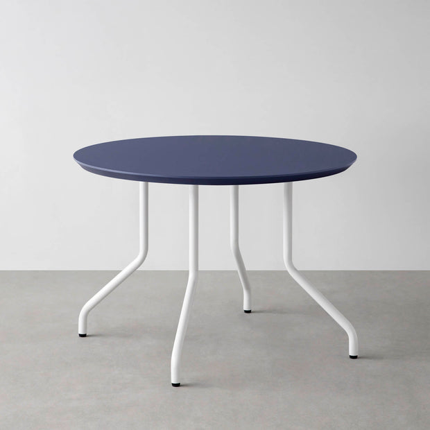 THE CAFE TABLE / FENIX NTM 全9色　White Steel 4本脚 × ラウンド φ81 - 100