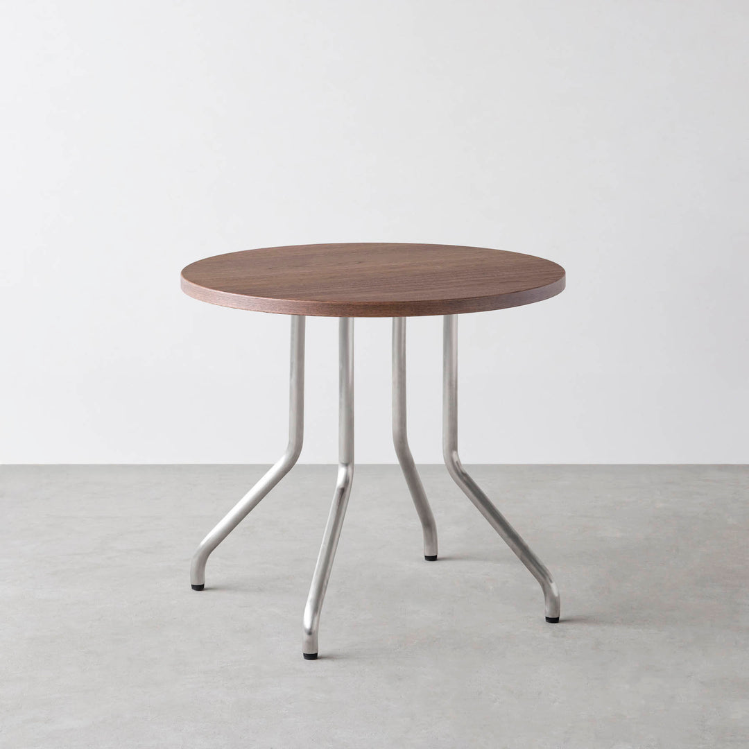 THE CAFE TABLE / ウォルナット Stainless 4本脚 × ラウンド φ61 - 80