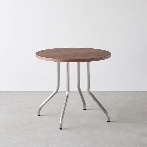 THE CAFE TABLE / ウォルナット Stainless 4本脚 × ラウンド φ61 - 80