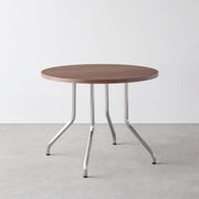 THE CAFE TABLE / ウォルナット Stainless 4本脚 × ラウンド φ81 - 90