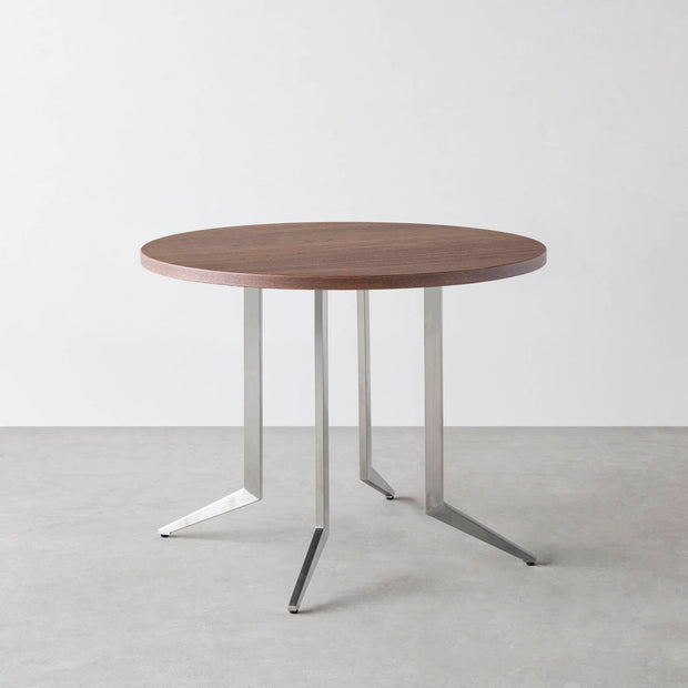 THE CAFE TABLE / ウォルナット Stainless 4本脚 × ラウンド φ81 - 90