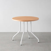THE CAFE TABLE / ホワイトオーク　White Steel 4本脚 × ラウンド φ61 - 80