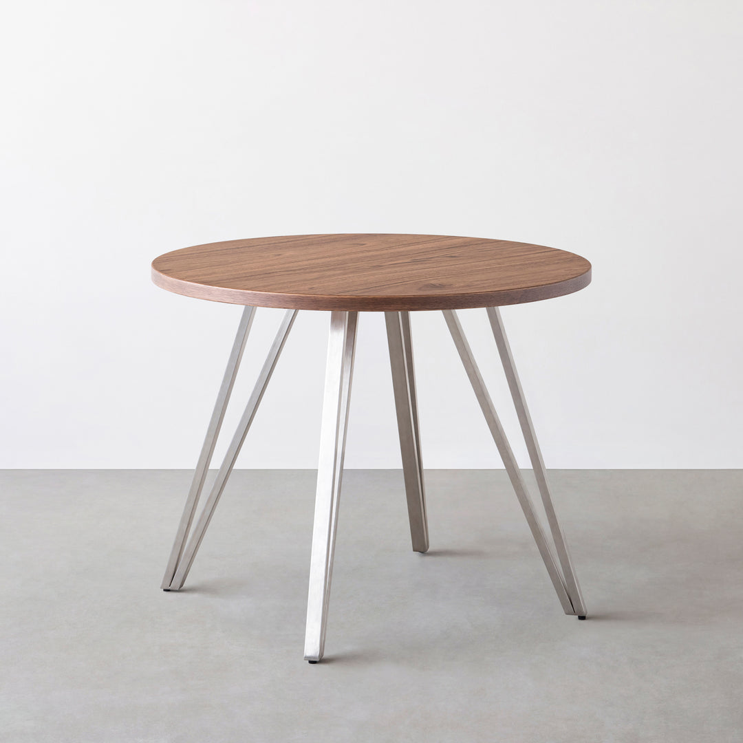 THE CAFE TABLE / ニューギニアウォルナット Stainless 4本脚