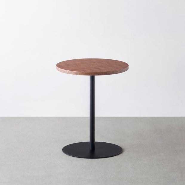 THE CAFE TABLE / ブビンガ　Black Steel 1本脚 × ラウンド φ50 - 60