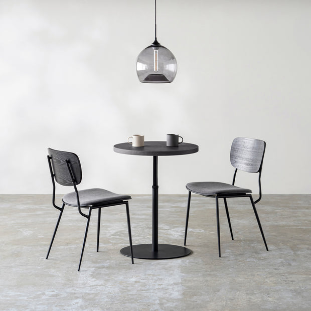 THE CAFE TABLE / MORTEX モールテックス 全4色 Black Steel 1本脚