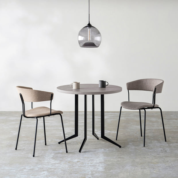 THE CAFE TABLE / MORTEX モールテックス 全4色 Black Steel 4本脚