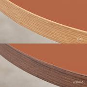 THE CAFE TABLE / リノリウム 全32色　White Steel 4本脚 × ラウンド φ61 - 80