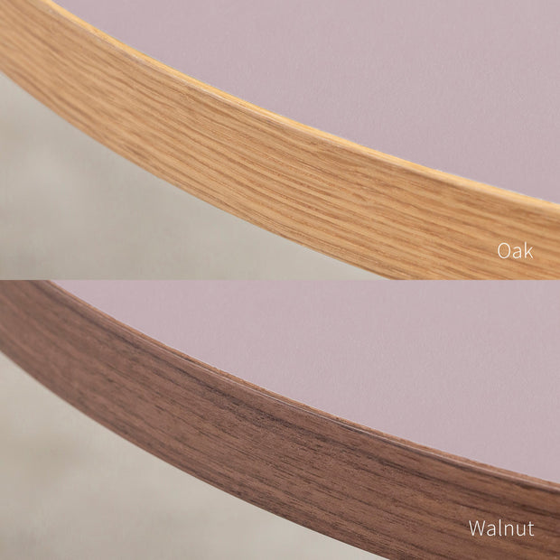 THE CAFE TABLE / リノリウム 全32色　Stainless 4本脚 × ラウンド φ81 - 100