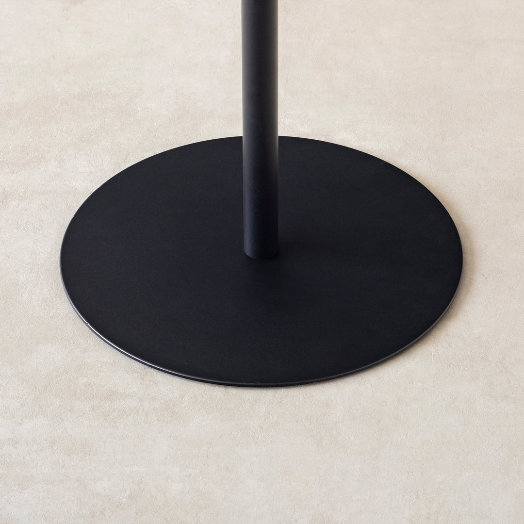 THE CAFE TABLE / パイン Black Steel 1本脚 × ラウンド φ50 - 60