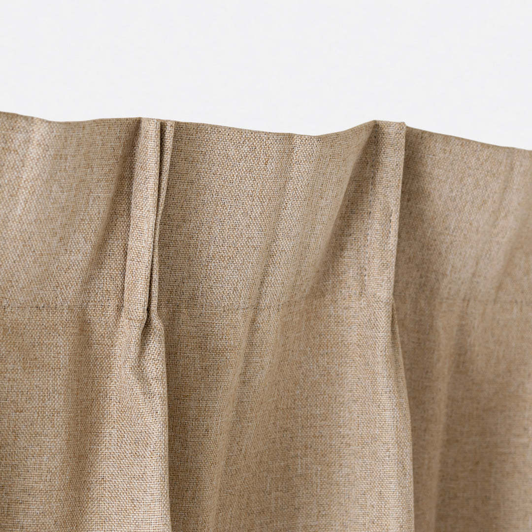 SAMPLE / Natural - Classy ベーシックな 遮光 プリーツカーテン