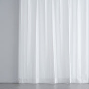 UVカット機能のあるオフホワイトのプライバシーレースカーテン