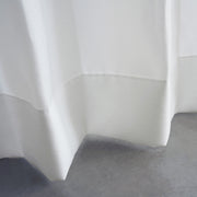 UVカット機能のあるオフホワイトのプライバシーレースカーテン（裾）