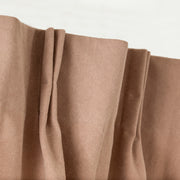 Kanademonoの綿100%使用したヴィンテージテイストに仕上げたコーラルの帆布カーテン（上部）