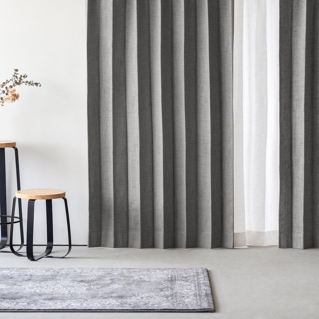 KANADEMONO Elegance Grayish 遮光 プリーツカーテン シンプルで高機能な 遮光 プリーツカーテン – KANADEMONO