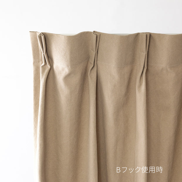 Cotton - Casual　帆布生地の 遮光 プリーツカーテン