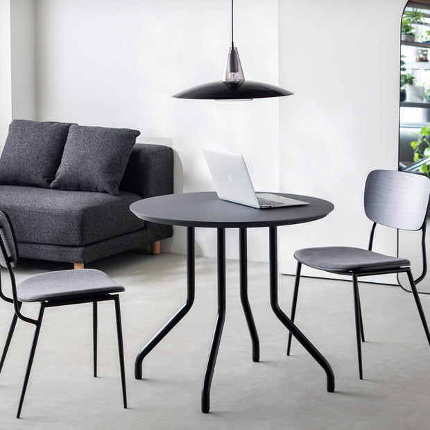 THE CAFE TABLE / FENIX NTM 全9色　Black Steel 4本脚 × ラウンド φ61 - 80