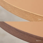 THE TABLE / 半円 × リノリウム 全32色 × White Steel