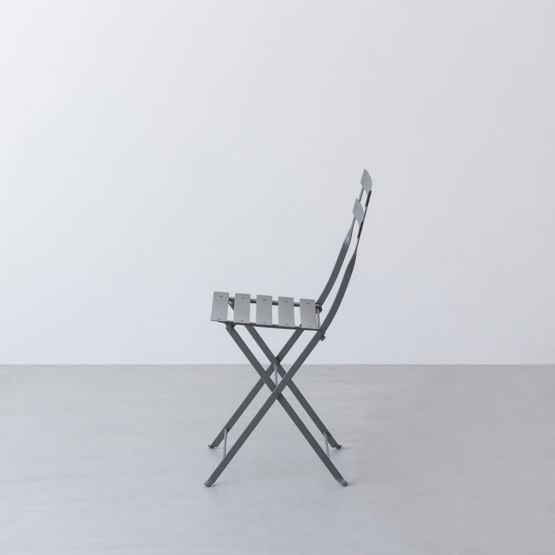 Folding - Bistro アウトドアでも使える チェア2脚セット