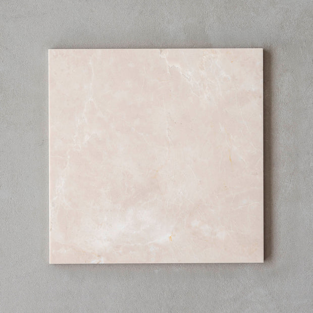 THE LOW TABLE / 大理石 ココナッツベージュ × ラバーウッド × Stainless