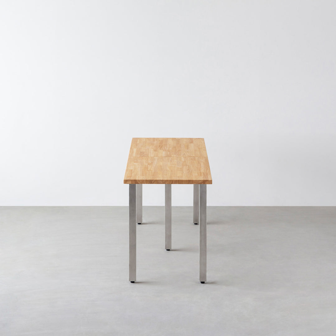 THE TABLE / ラバーウッド ナチュラル × Stainless × W181 THE TABLE / ラバーウッド ナチュラル × Stainless × W181