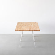 THE TABLE / ラバーウッド ナチュラル × White Steel × W181 - 300cm