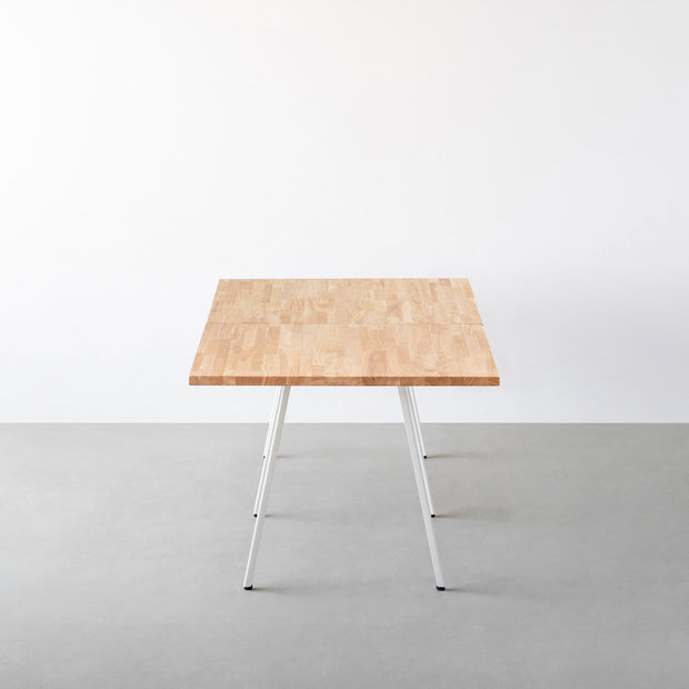 THE TABLE / ラバーウッド ナチュラル × White Steel × W181 - 300cm