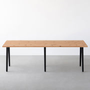 THE TABLE / 無垢 杉 × Black Steel × W181 - 250cm