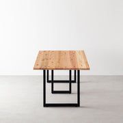 THE TABLE / 無垢 杉 × Black Steel × W181 - 250cm